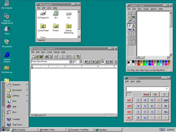Windows 95.